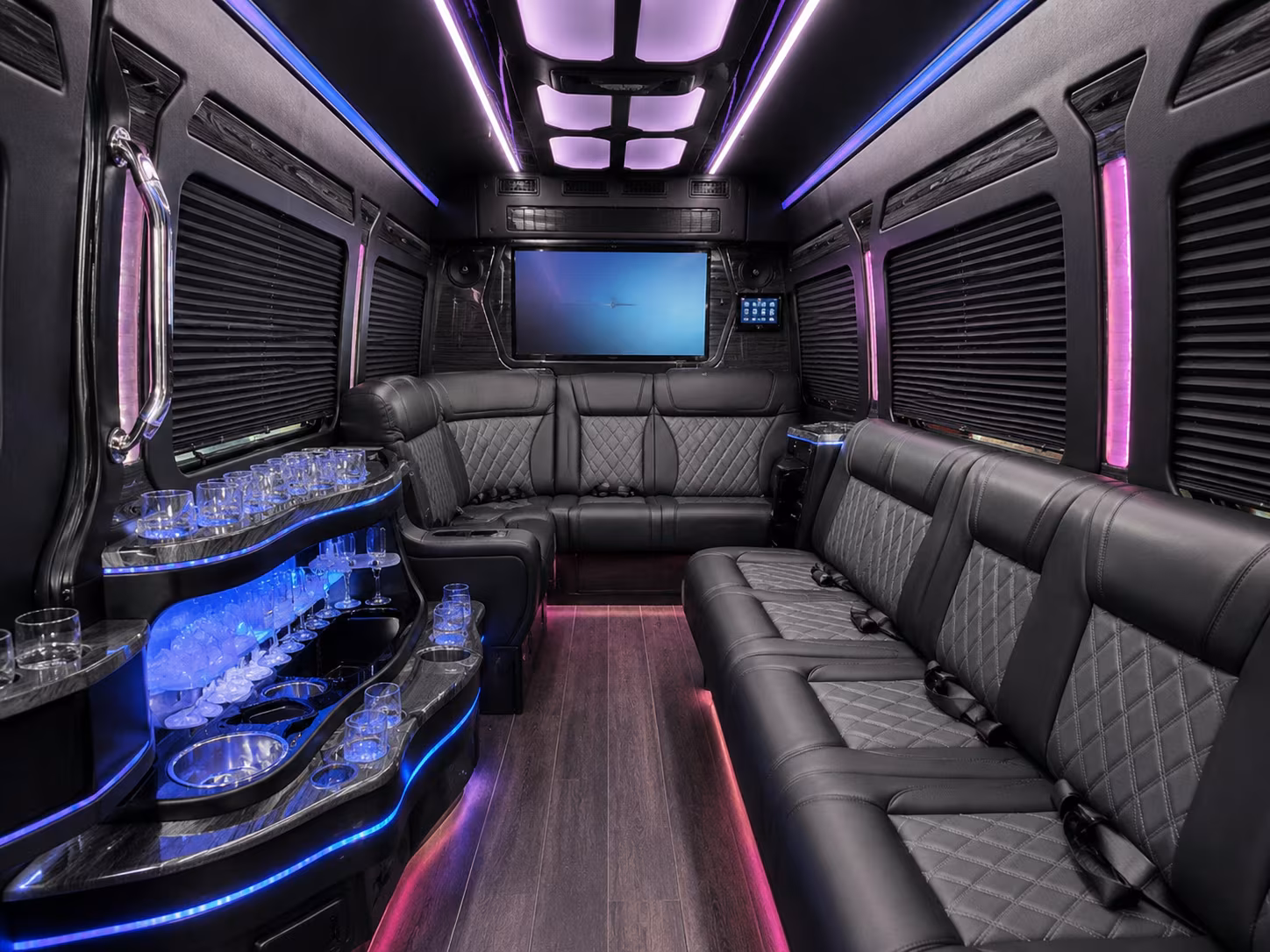 book a bridal party sprinter or party bus for your new haven bachelorette and getting ready transportation