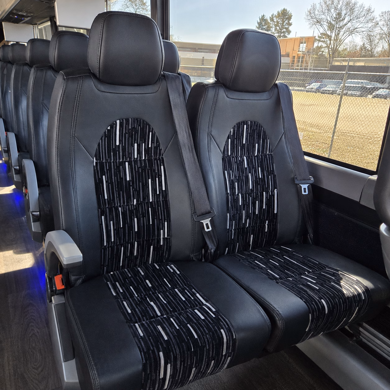 new haven charter bus interior