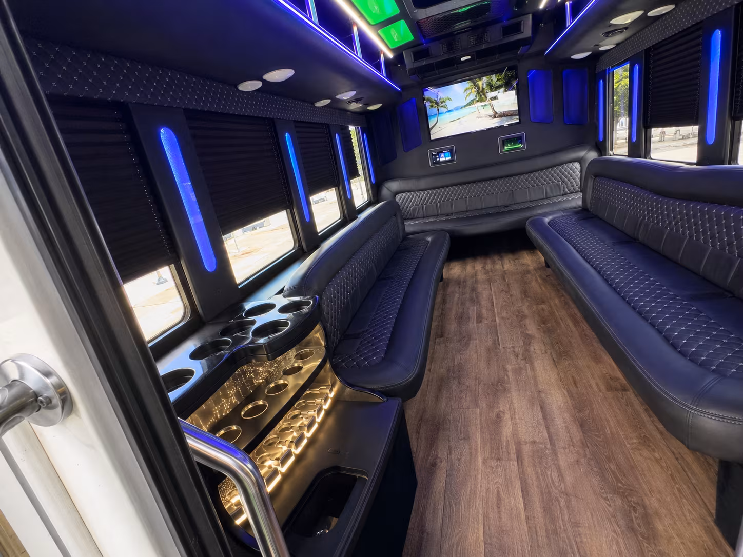 new haven sporting event party bus rental